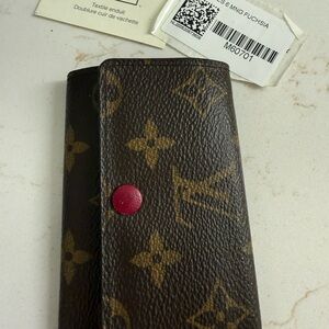Louis Vuitton Red Key Holder with Gold Hardware